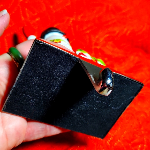 Snowman Stocking Holder/Hook, Holiday/Christmas, weighted, Vintage - Picture 10 of 12